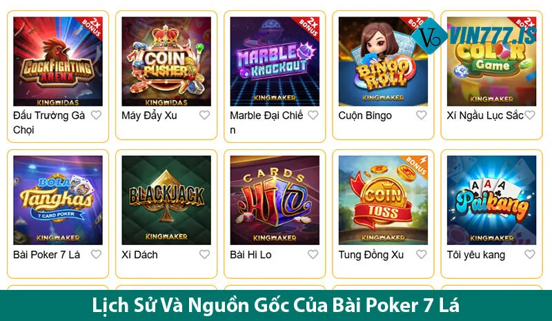 Chinh Phục Thế Giới Bài Poker 7 Lá - Trải Nghiệm Chơi Đầy Hấp Dẫn Trên vin777 is